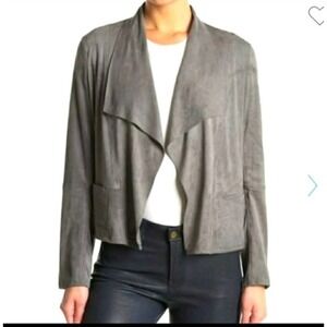 Max Studio Charcoal Open Front Women's Jacket